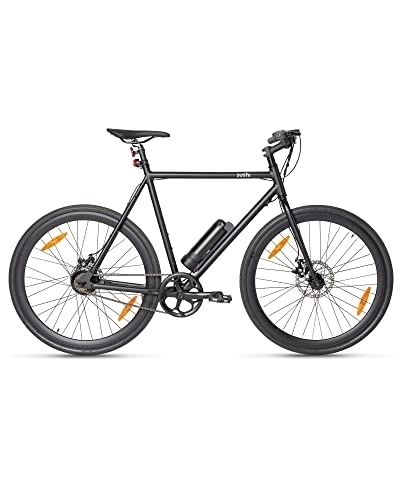Elektrische Mountainbike : Sushi Bikes Maki+ S schwarz | E-Bike Herren | 75 km Reichweite | Herausnehmbarer Akku 9, 6 Ah | 24 V / 200 W Nabenmotor | Geringes Gewicht