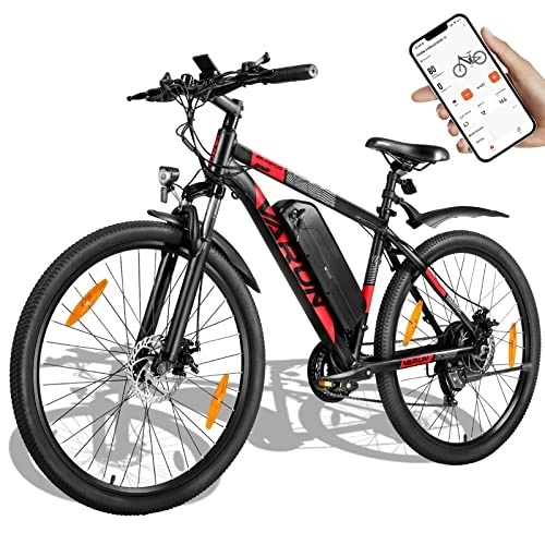 Elektrische Mountainbike : VARUN E Bike Damen Herren E-Mountainbike Aluminiumlegierung 27.5 Zoll Elektrofahrrad mit APP 250W 48V 13Ah Abnehmbarer Lithium-Ionen-Akku