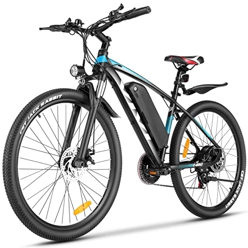 Elektrische Mountainbike : Vivi E Bike Damen Herren 27.5 Zoll Elektrofahrrad E-Mountainbike 250W E-Bike mit Abnehmbarer 36V 10, 4Ah Akku und Shimano 21-Gang Elektrofahrrad (Blau)