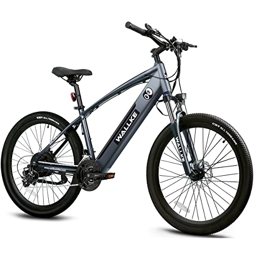 Elektrische Mountainbike : W Wallke E Bike 26 Zoll Fatbike F2 für Erwachsene | Fat Tire Elektrofahrrad | 48V 10.4Ah Lithium Akku und Shimano 7-Gang Fatbike für kleine Hügel und verschneite Wiesen