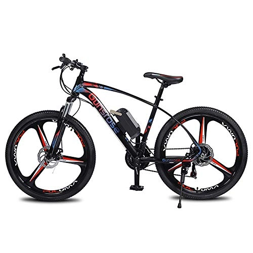 Elektrische Mountainbike : Wheel-hy Elektrofahrrad 26 Zoll Mountainbike E-Bike 36V 8Ah Lithium-Batterie, 350W Heckmotor Shimano 21 Gang