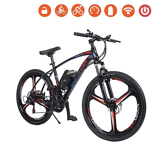 Elektrische Mountainbike : Wheel-hy Elektrofahrrad Faltbares Mountainbike, 26 Zoll Reifen Elektrisches Fahrrad Ebike mit 350W brstenlosem Motor und 36V 8Ah Lithium-Batterie Shimano 21 Gang