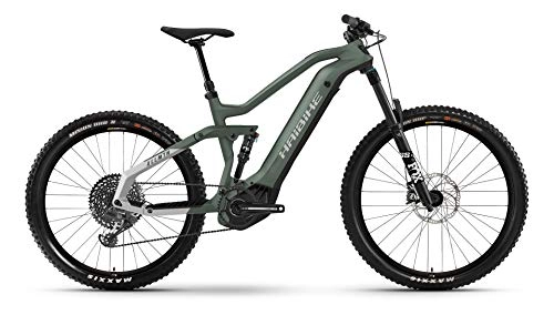 Elektrische Mountainbike : Winora Haibike AllMtn 6 Yamaha Elektro Bike 2021 (M / 44cm, Bamboo Green / Cool Grey Matte)