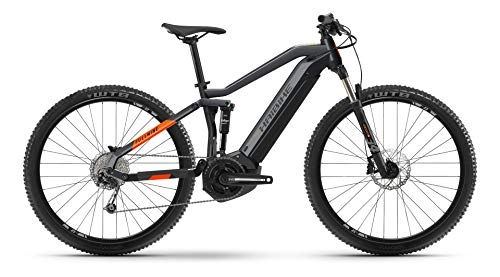 Elektrische Mountainbike : Winora Haibike FullNine 4 Yamaha Elektro Bike 2021 (S / 40cm, Cool Grey / Lava Matte)