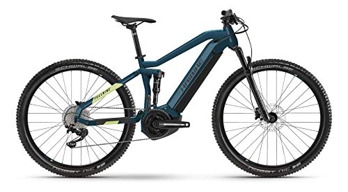 Elektrische Mountainbike : Winora Haibike FullNine 5 Yamaha Elektro Bike 2021 (M / 44cm, Blue / Canary)