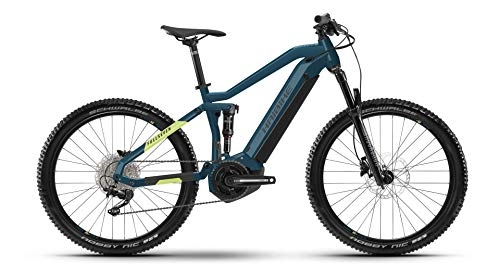 Elektrische Mountainbike : Winora Haibike FullSeven 5 Yamaha Elektro Bike 2021 (XL / 52cm, Blue / Canary)