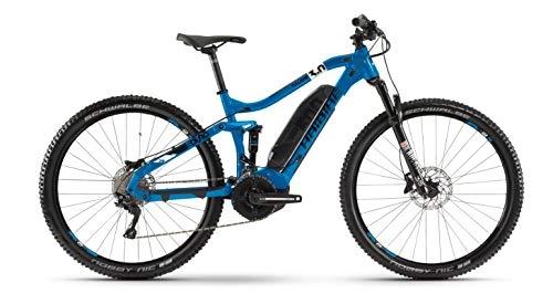 Elektrische Mountainbike : Winora Haibike SDURO FullNine 3.0 Yamaha Elektro Bike 2020 (XL / 52cm, Blau / Weiß / Schwarz)
