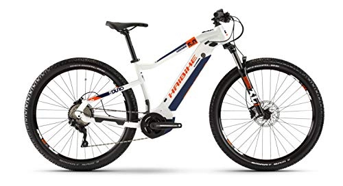 Elektrische Mountainbike : Winora Haibike SDURO HardNine 5.0 Yamaha Elektro Bike 2020 (XL / 52cm, Weiß / Orange / Blau)