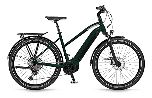 Elektrische Mountainbike : Winora Yucatan 10 Yamaha Elektro Fahrrad 2022 (27.5" Damen Trapez 44cm, Emerald matt (Damen))