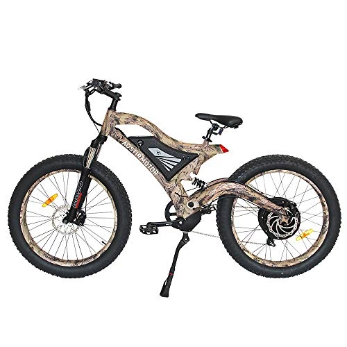Elektrische Mountainbike : WOkismx Elektro-Fahrrad Fat Tire Electric Mountain Bike Elektro-Fahrrad Beach Cruiser Schnee-Fahrrad-1500W 48V 14Ah Lithium-Batterie