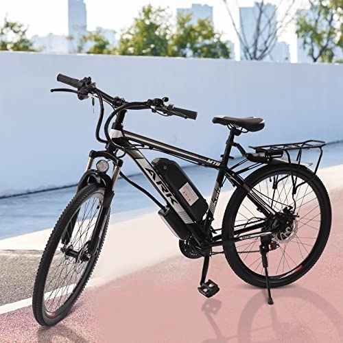 Elektrische Mountainbike : WSIKGHU E-Bike 26" E-Mountainbike Mit LCD-Display und Schutzblech 48V / 10AH 21-Gang Elektrofahrrad Ausdauer 20-30KM Herren und Damen(165-185CM, 130KG)