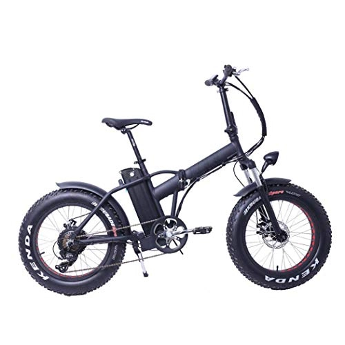 Elektrische Mountainbike : XWZG Folding Mountain Electric Bike, austauschbarer Lithium-Ionen-Akku, Scheibenbremsen, LCD-Display, 30 km / h, Driving Range 20-55 km, 6 Geschwindigkeiten 20 Zoll