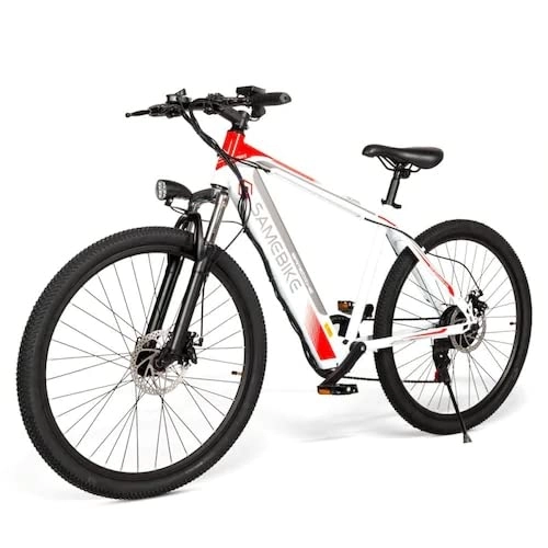 Elektrische Mountainbike : yeacher SH26 26 Zoll E-Bike Tragbares Klappbar Elektrofahrrad, Mountainbike mit Doppelscheibenbremsen, 30km / h, 8Ah 36V Weiß