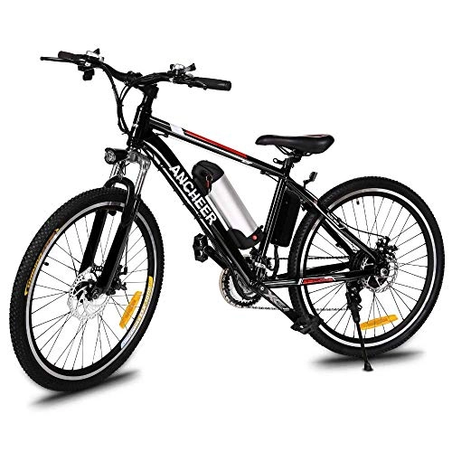 Elektrische Mountainbike : YOUSR 26" 250W Elektrisches Fahrrad, Aluminium EBike 21 Geschwindigkeit Mountainbike Elektro Fahrrad
