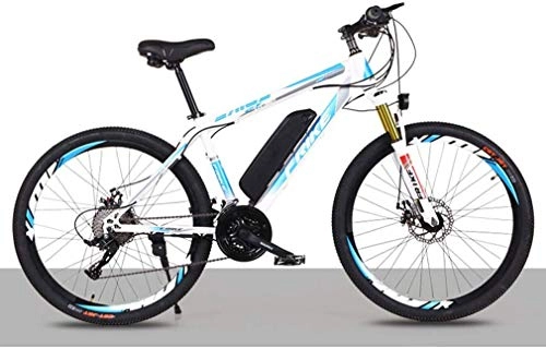 Elektrische Mountainbike : YSNJG Elektro-Bike Für Erwachsene 26" 250W Elektrisches Fahrrad Für Mann Frauen High Speed ​​Brushless Getriebemotor 21-Gang Gang E-Bike, Weiß