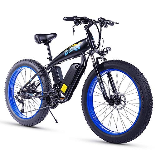 Elektrische Mountainbike : ZXL 26 Zoll Fat Tire 1000W15Ah Snow Electric Bicycle Beach 21-Gang-Hydraulik-Scheibenbremse