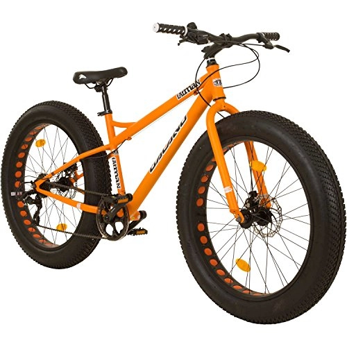 Fat Tire Mountainbike : 26 Zoll Galano Fatman 4.0 Zoll FAT TYRE Fatbike, Farbe:Orange