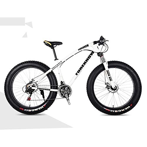 Fat Tire Mountainbike : AUTOKS Mountainbike, 21 / 24 / 27 richtige 26 Zoll 4.0 Fat Bike Mountainbike Snowbike Shock Suspension