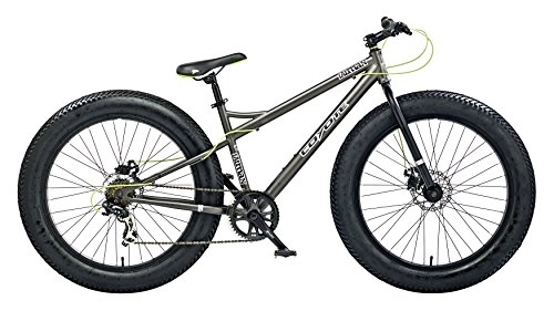 Fat Tire Mountainbike : Coyote Fat Reifen All Terrain Bike – Grau, 43 cm