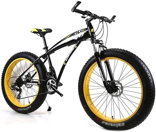 Fat Tire Mountainbike : Fahrrad, Mountainbike, Aluminiumlegierung 24-Zoll-Räder Rennrad Radfahren Reise Unisex (Color : Blue, Size : 7 Speed)