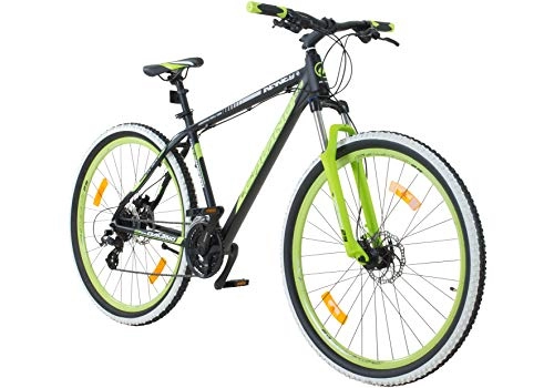 Fat Tire Mountainbike : Galano 29 Zoll MTB Infinity Mountainbike Scheibenbremsen Shimano (schwarz / grün)