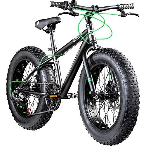 Fat Tire Mountainbike : Galano Kinderrad 20 Zoll Fatbike Mountainbike Fatman 4.0 Fat Bike Kinderfahrrad (grau, 33 cm)