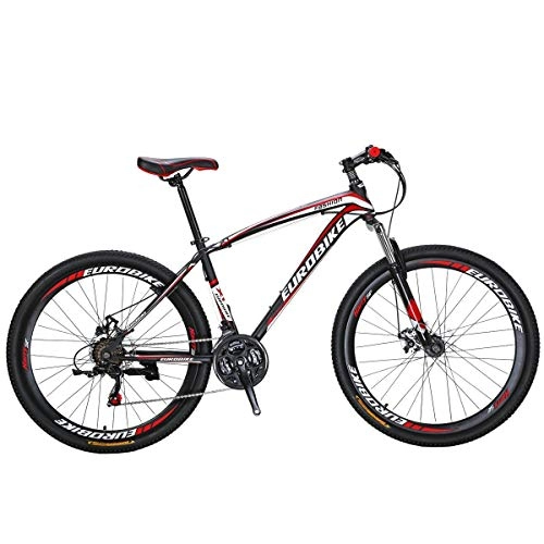Fat Tire Mountainbike : HYLK Mountainbike X1 Fahrrad 27, 5 Zoll Federrad Fahrrad rot Fahrrad (Rot)