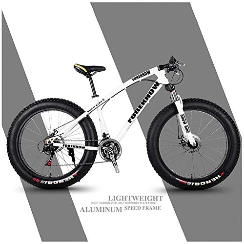 Fat Tire Mountainbike : LJJ Mountainbike Doppelscheibenbremse Gabel-Federung 26 Zoll Fahrrad High-Carbon Stahlrahmen Herren Fahrrad Geeignet Ab 175-195 cm