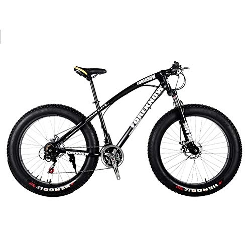 Fat Tire Mountainbike : LNX Erwachsenes Mountainbike, Doppelbremse-Unisex-Fahrrad (20 / 24 / 26inch) Jugendrad mit Variabler Geschwindigkeit Cross-Country-Fahrrad (7 / 21 / 24 / 27 / 30 Geschwindigkeit)