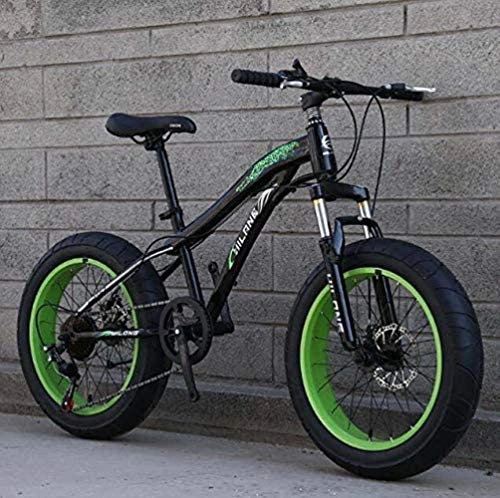 Fat Tire Mountainbike : Mountainbike BMX Fat Tire Bike Fahrrad, Mountainbike for Erwachsene und Jugendliche mit Scheibenbremsen und Frhling-Federgabel, High Carbon Stahlrahmen ( Color : E , Size : 20inch 24 speed )