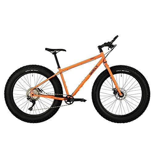Fat Tire Mountainbike : Surly Pugsley Adventure Bike 26" Wheel Medium Frame Candied Yam Orange