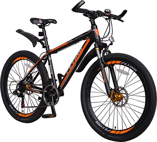 Fat Tire Mountainbike : Unbekannt Flying Mountain Bikes Fahrräder, 21 Gänge, Shimano, Leichter Rahmen aus Aluminiumlegierung, Scheibenbremse, Herren, grün / schwarz