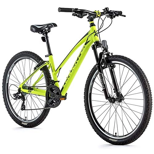 Mountainbike : 26 Zoll Alu Leader Fox MXC Lady Fahrrad Mountain Bike Shimano 21 Gang Neon gelb RH 36cm