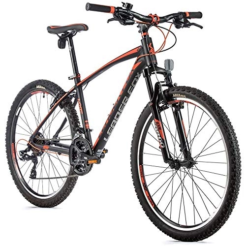 Mountainbike : 26 Zoll Leader Fox MXC Fahrrad MTB 21 Gang Shimano V-Brake Rh 36cm schwarz orange