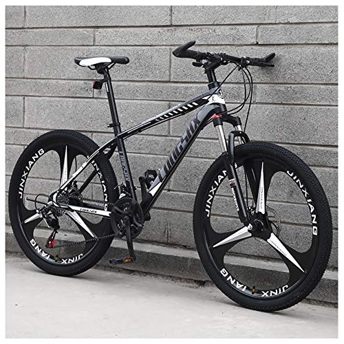 Mountainbike : ACDRX Fahrrad, Mountainbike Fahrrad, Erwachsenen 26 Zoll 21 Speed Mountainbike Fahrrad, FahrräDer, Hardtail Doppelscheibenbremsen Fahrrad, High Carbon Stahl Rahmen Aus, Black Gray