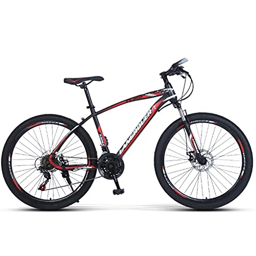 Mountainbike : AEF Fahrrad Fahrräder MTB Mountain Fahrrad, Hard Tail, 26 Zoll, 27 Geschwindigkeit, Scheibenbremsen, Geeignete Höhe 160-185 cm, Mehrere Farben, Rot