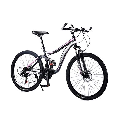 Mountainbike : CHHD Mountainbike mit hoher Geschwindigkeit und hohem Kohlenstoffgehalt aus Stahl, 26 / 24 Zoll Fahrrad für Männer und Frauen