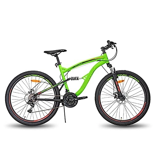 Mountainbike : COUYY Fahrrad-Mountainbike 26-Zoll-Stahl-Mountainbike-Rahmen 21-Gang-Doppel-Platten-Fahrrad, Grün
