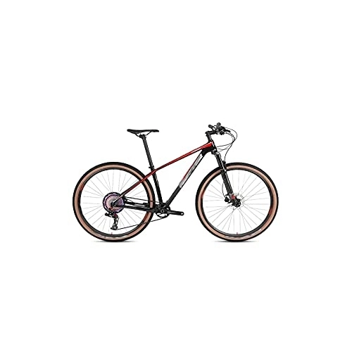 Mountainbike : Fahrräder für Erwachsene 2.0 Carbon Fiber Off-Road Mountain Bike Speed 29 Zoll Mountain Bike Carbon Bicycle Carbon Bike Frame Bike (Color : C, Size : 29x17inch)