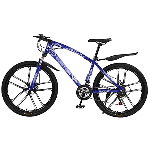 Mountainbike : FAXIOAWA Kinderfahrrad 26-Zoll-Mountainbike 21-Gang-Schalthebel Mountainbike-Stahlrahmen mit Stoßdämpfern für Jugendliche und Erwachsene (Color : Style1, Size : 26inch21 Speed)