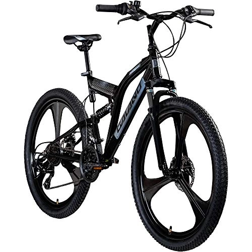 Mountainbike : Galano FS260 26 Zoll Mountainbike Fully MTB Fahrrad 26" Full Suspension Mountain Bike (schwarz, 47 cm)