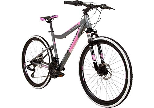 Mountainbike : Galano GX-26 26 Zoll Damen / Jungen Mountainbike Hardtail MTB (grau / pink, 44cm)