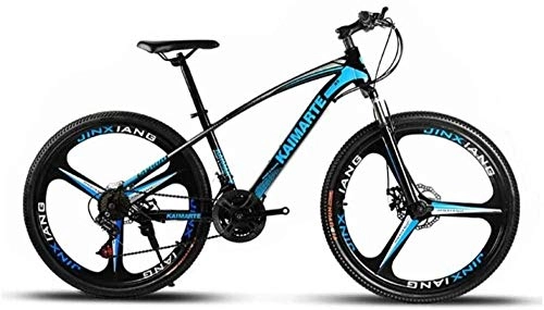 Mountainbike : giyiohok Mountainbike Unisex Mountainbike 21 / 24 / 27 Geschwindigkeit High-Carbon Stahlrahmen 26 Zoll Räder mit Scheibenbremsen und Federgabel Rot-21 Geschwindigkeit_Blau