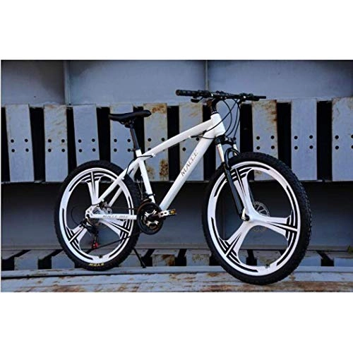 Mountainbike : GWFVA 26 Zoll mit Federgabel / Scheibenbremse, 27 Geschwindigkeiten Hardtail Mountainbikes MTB-Bikes mit Vollfederung rutschfeste Fahrräder für Unisex-Erwachsene