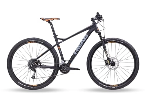 Mountainbike : HEAD Unisex – Erwachsene X-Rubi 1.0 Mountainbike, matt schwarz / orange, 52