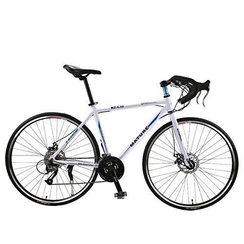 Mountainbike : Hyuhome Fahrrad 26, 5 Zoll Mädchen, 700C Aluminiumlegierung MTB Dirtbike, Mountainbike Fahrrad 30 Gang Dirt Bike Rad Mit Shimano SORA, White Blue