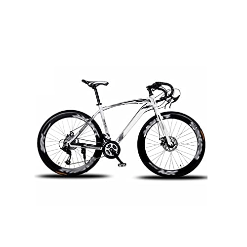 Mountainbike : LANAZU Fahrräder für Erwachsene, 26-Zoll-Rad, Aldult Fixed Gear Bike, 24-Gang-Straßenrennen, Mountainbike, Rahmen aus Kohlenstoffstahl, Sportradfahren