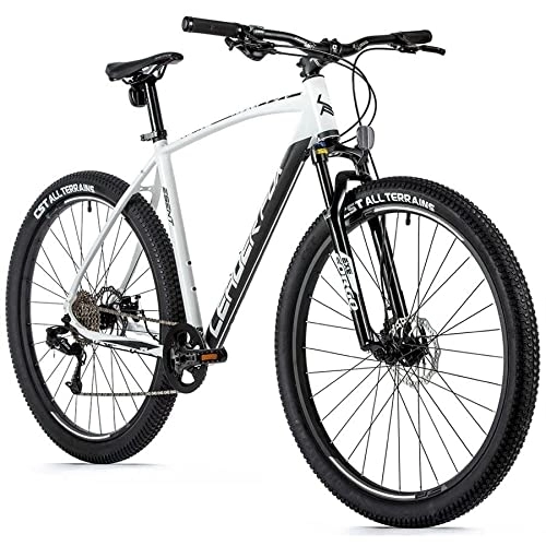 Mountainbike : Leaderfox 29 Zoll Esent MTB Mountainbike 8 Gang Fahrrad Disc Weiss Rh41 cm