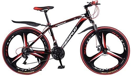 Mountainbike : MJY 26-Zoll-Mountainbike-Fahrrad, Rahmen aus Kohlenstoffstahl und Aluminiumlegierung, Doppelscheibenbremse, Hardtail-Mountainbike 6-24, B, 21 Geschwindigkeiten