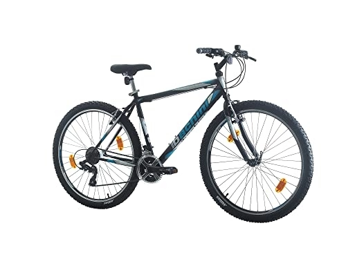 Mountainbike : Multibrand Probike PRO 27.5 Zoll Fahrrad Mountainbike Shimano 21 Gang, Herren, Damen, Jungen geeignet ab 170-185 cm (Schwarz Blau Matt)